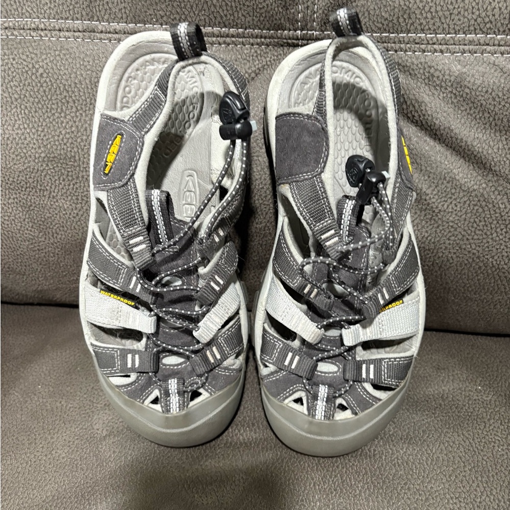 Keen Gray and Black Adventure Sandals